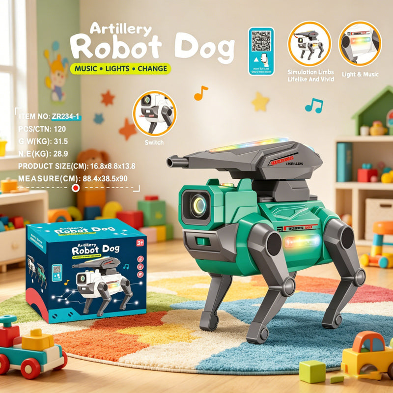 Interactive Artillery Robot Dog