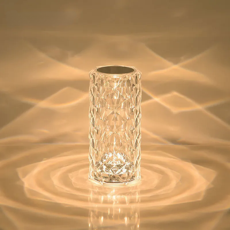 Rose Crystal Diamond RGB Table Lamp