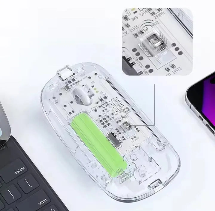 Transparent wireless mouse