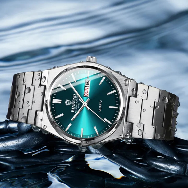 BINBOND Men's Quartz Watch – Waterproof & Luminous