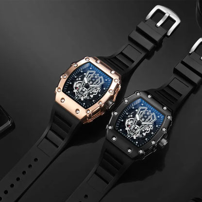 Men's Square Sport Watch – Quartz, Waterproof, Luminous.
