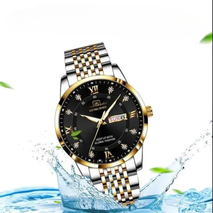 Men Watch Waterproof Luminous Calendar Quartz