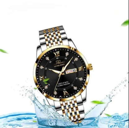 Men Watch Waterproof Luminous Calendar Quartz
