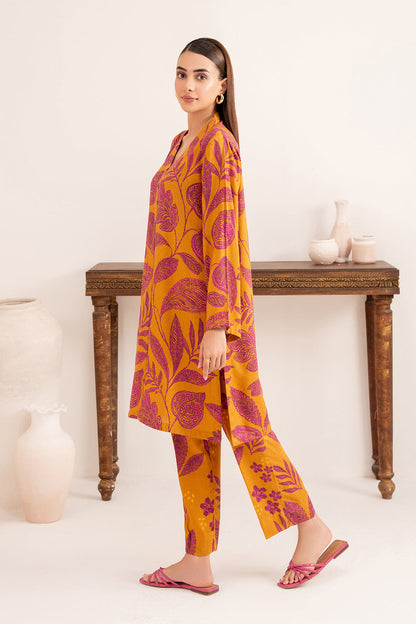 2 Piece - Digital Printed Linen Suit