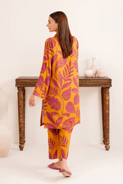 2 Piece - Digital Printed Linen Suit