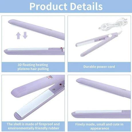 Mini Portable Hair Straightener For Women