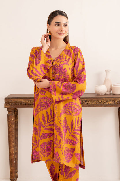 2 Piece - Digital Printed Linen Suit